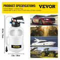 VEVOR Transmission Fluid Pump 2 Way Manual ATF Refill System Dispenser, Oil And Liquid Extractor 10 Liter Large Capacity, Automatic Transmission Fluid Pump Tool Set With 14 Pieces ATF Filler Adapters