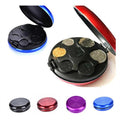 Portable Euro Coin Storage Box - Compact Money Organizer with Built-in Mirror for Travel and Home Use