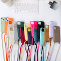 Integrated Card Holder Cross Body Lanyard Phone Case