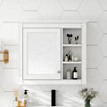 30 X 28 Medicine Cabinet, Wall Mounted Bathroom Storage Cabinet, Modern Bathroom Wall Cabinet With Mirror,Medicine Cabinet,  Mirror Cabinet With 3 Open Shelves Not Include Bathroom Vanity