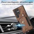 Suitable For S25Ultra Phone Case Anti-theft Swiping Fastened Ring Lanyard Card Holder