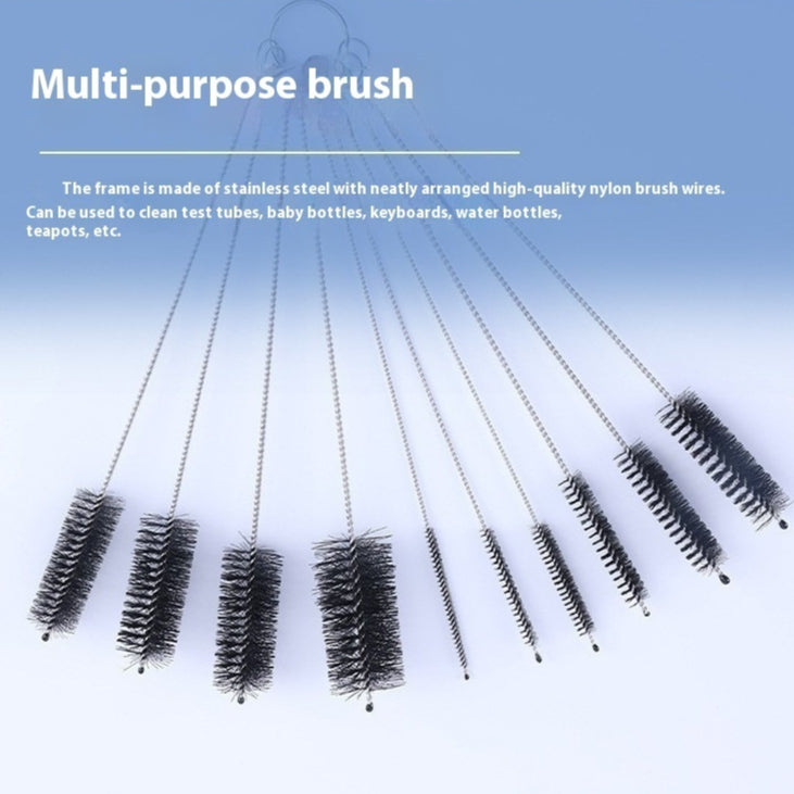 Nylon Cleaning Brush Set Stainless Steel