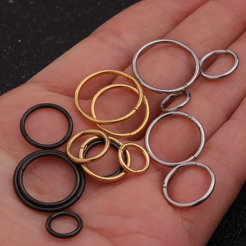 Stainless Steel Studs Closed Earrings