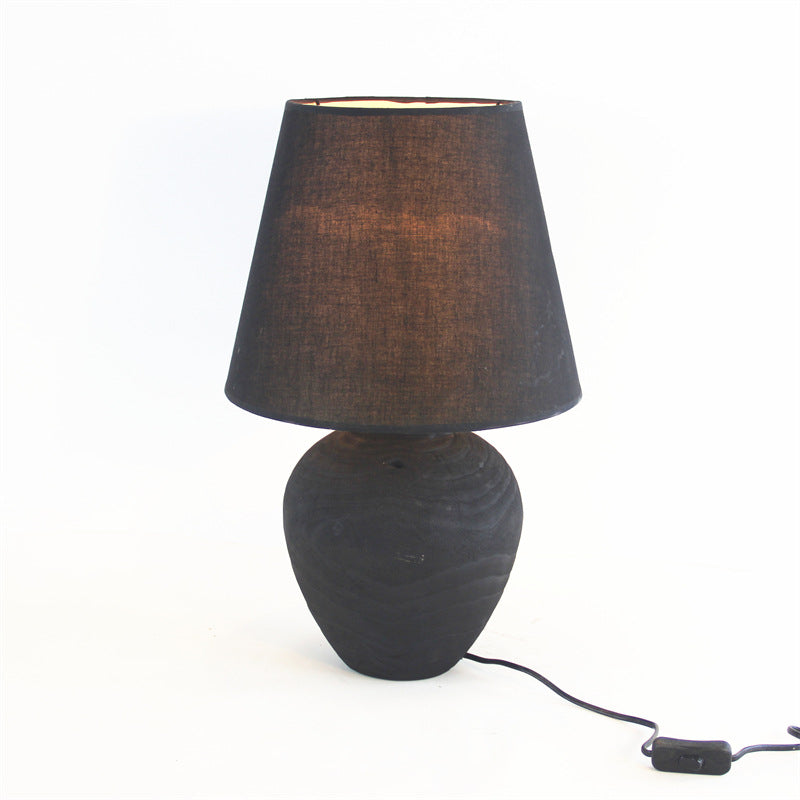 Handmade Wooden Silent Style Table Lamp Home Homestay Hotel Atmosphere Decoration Craft Ornaments
