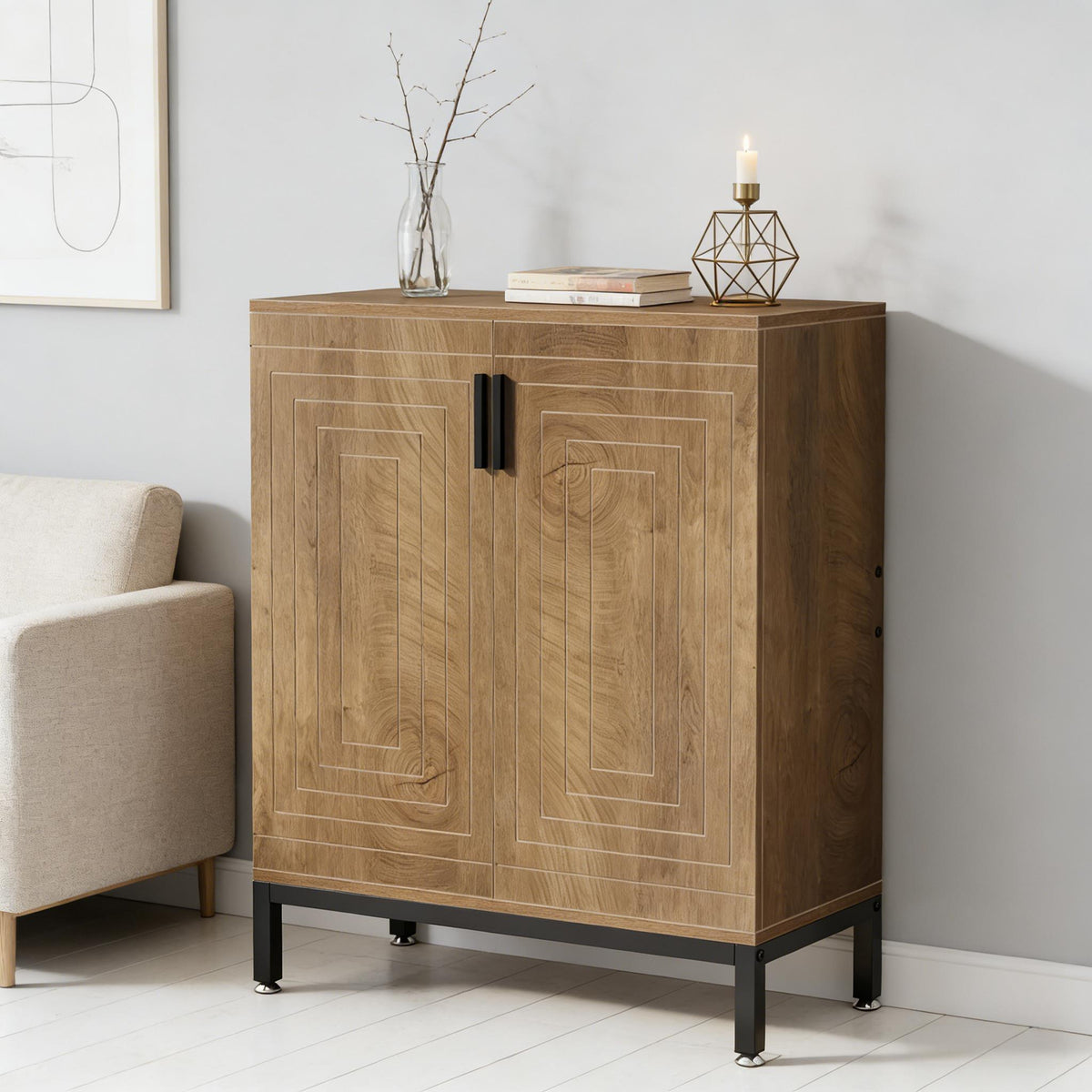 Storage Cabinet,Spacious Shoe Racks Organizer,Shoe Cabinet